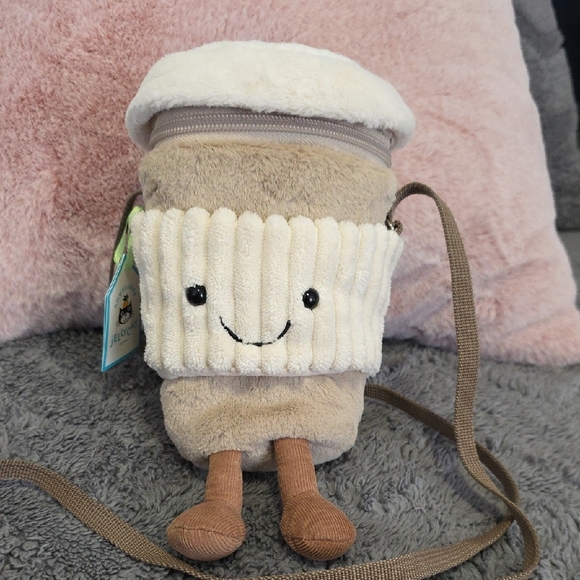 Jellycat Amuseables Coffe On The Go Shoulder Bag - Picture 10 of 10